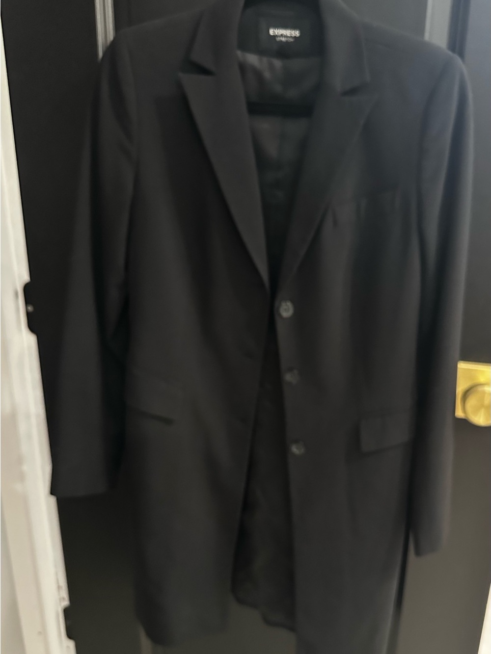 Express Black Single-Breasted Sport Coat